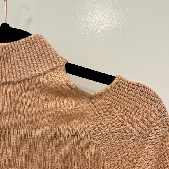 NWT NAADAM Silk / Cashmere Blend Open Back Mockneck - Picture 6 of 10